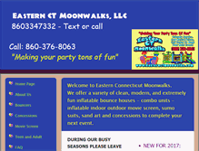 Tablet Screenshot of easternctmoonwalks.com